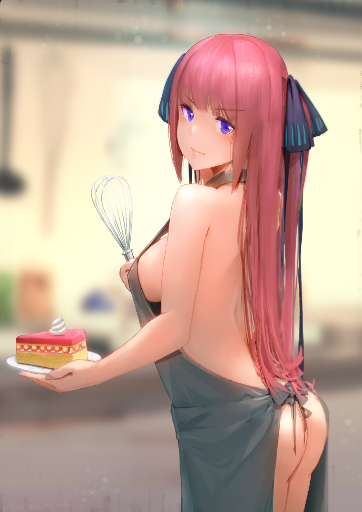 Aduo 5 Toubun No Hanayome Nakano Nino Ass Naked Apron 512654 Yande Re